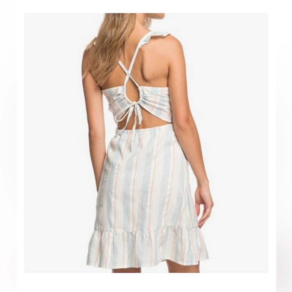 Roxy Linen Apron Dress - Picture 2 of 6
